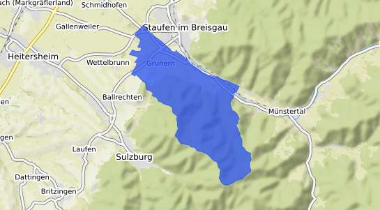 Bodenrichtwertkarte Staufen im Breisgau Grunern
